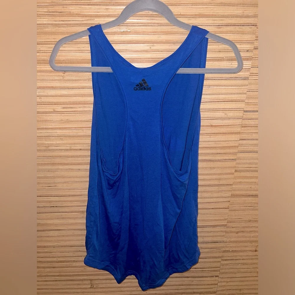 Blue Adidas Razorback Tank Top - Picture 8 of 8